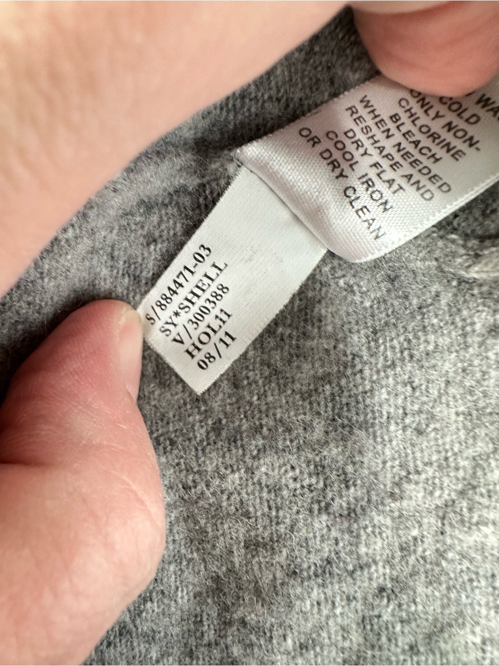 Banana Republic Cashmere Wool Knit Tank Top Small S Gray Italian Yarn Luxury - Picture 5 of 9